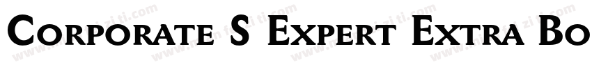 Corporate S Expert Extra Bold Italic OsF字体转换